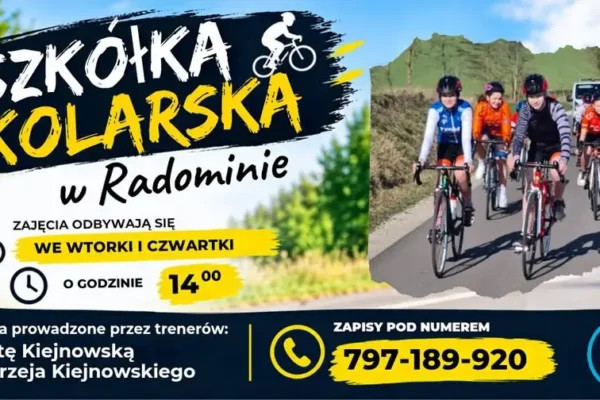 Szkoła kolarska w Radominie zaprasza na zajęcia dla dzieci