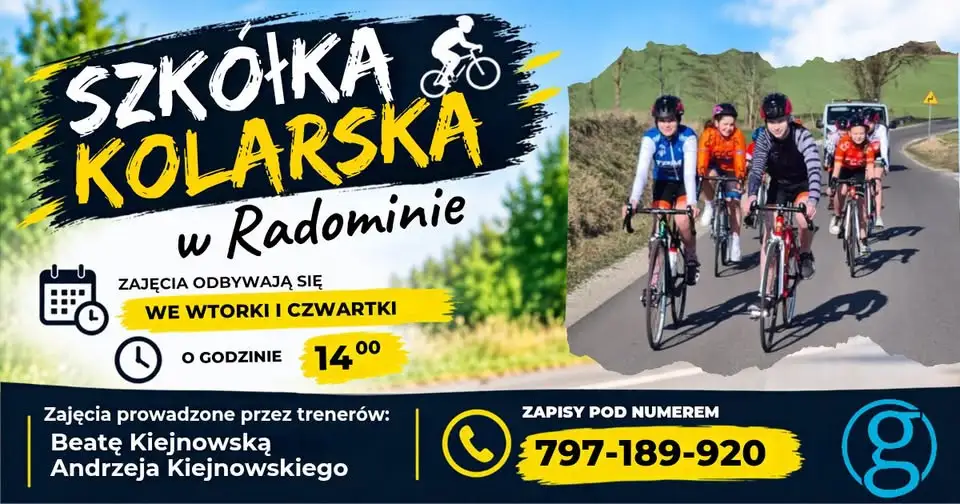 Szkoła kolarska w Radominie zaprasza na zajęcia dla dzieci