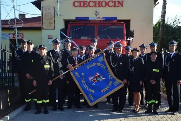 Sarna uwięziona w ogrodzeniu – interwencja OSP Ciechocin