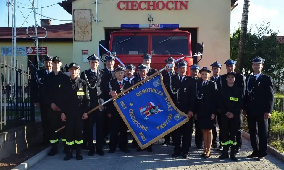 Sarna uwięziona w ogrodzeniu – interwencja OSP Ciechocin