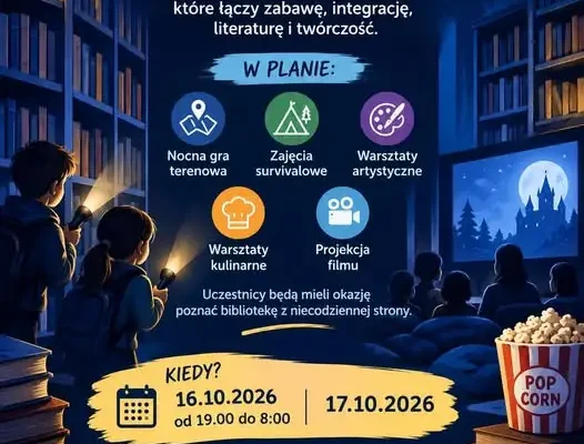 Noc Bibliotek w Golubiu-Dobrzyniu przełożona. Nowy termin nie jest jeszcze znany