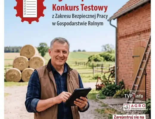 VII Ogólnopolski Konkurs Testowy KRUS: „Rola rolnika, by upadku unikał”
