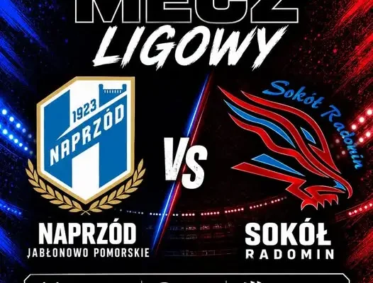 Sokół Radomin zagra na wyjeździe z wiceliderem Naprzodem Jabłonowo Pomorskie