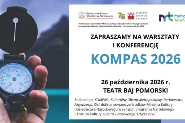 KOMPAS 2026 w Toruniu – warsztaty i konferencja o kulturze w Metropolii Toruńskiej