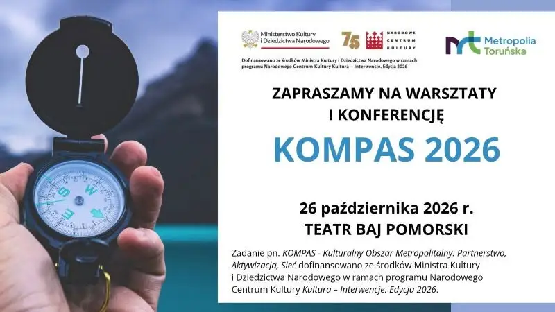 KOMPAS 2026 w Toruniu – warsztaty i konferencja o kulturze w Metropolii Toruńskiej