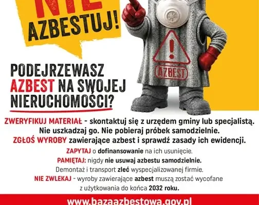 Gmina Ciechocin ostrzega mieszkańców: azbest trzeba usunąć do 2032 roku